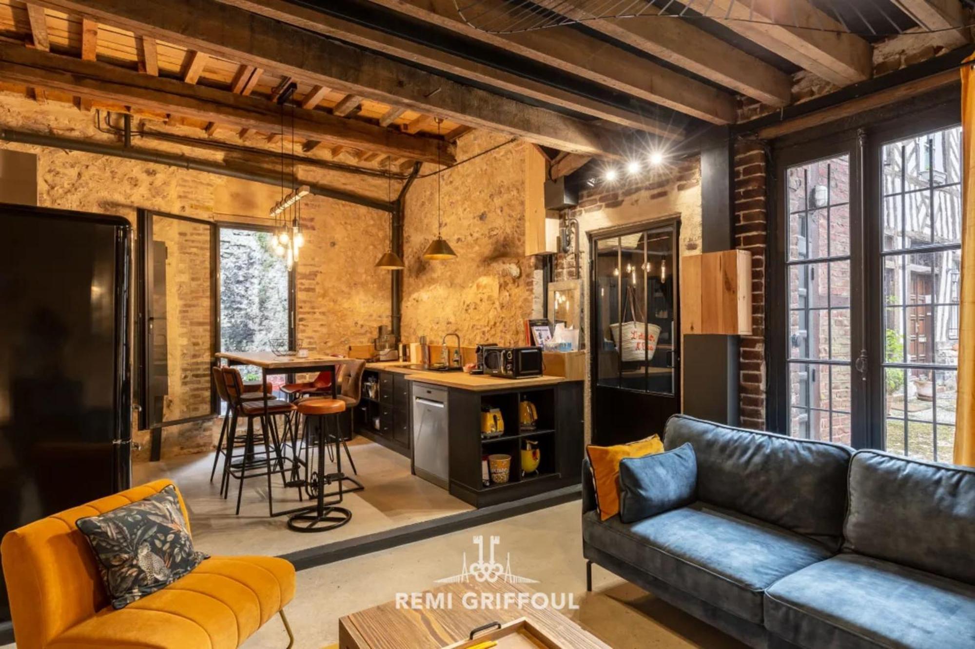 L'Atelier D'Elea 4 Terrace - Industrial-Chic In The Heart Of Honfleur Villa Ngoại thất bức ảnh